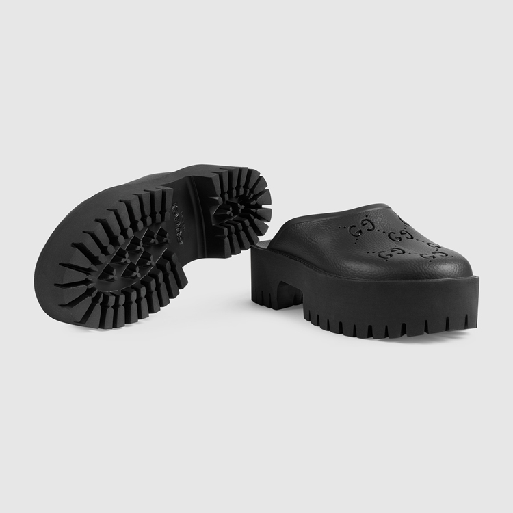 663577.JFB00.1000.006.100.0000.Light Womens platform perforated G sandal